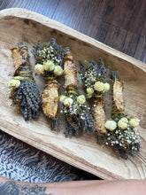 Load image into Gallery viewer, Pineapple Smudge Stick With Flowers, Home Cleansing, Calming Gifts Women, Lavender Smudge Stick, Witchy Accessories, Meditation Altar
