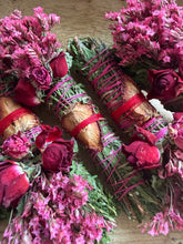 Load image into Gallery viewer, Strawberry, Sage and Cedar Smudge Stick
