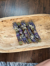 Load image into Gallery viewer, Amethyst, Palo Santo and Lavender Smudge Stick
