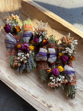 Load image into Gallery viewer, Sunstone Smudge Stick, Cedar and Lavender Smoke Cleansing Wand, Alternative to Sage
