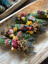 Load image into Gallery viewer, Crocodile Jasper, Cedar and Lavender Smudge Stick
