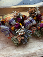 Load image into Gallery viewer, Sunstone Smudge Stick, Cedar and Lavender Smoke Cleansing Wand, Alternative to Sage
