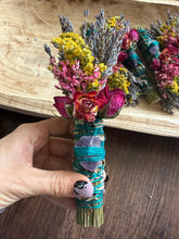 Load image into Gallery viewer, Fluorite Crystal Smudge Stick – Sage and Lavender Blend for Focus, Peace, and Spiritual Cleansing

