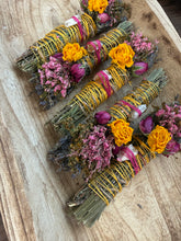 Load image into Gallery viewer, Citrine, Sage, Rosemary and Lavender Smudge Stick
