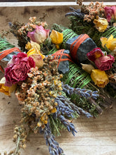 Load image into Gallery viewer, Crocodile Jasper, Cedar and Lavender Smudge Stick
