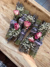 Load image into Gallery viewer, Amethyst, Palo Santo and Lavender Smudge Stick
