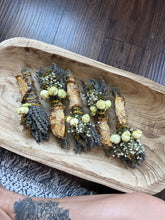 Load image into Gallery viewer, Pineapple Smudge Stick With Flowers, Home Cleansing, Calming Gifts Women, Lavender Smudge Stick, Witchy Accessories, Meditation Altar
