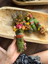 Load image into Gallery viewer, Crocodile Jasper, Cedar and Lavender Smudge Stick
