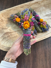 Load image into Gallery viewer, Black Onyx, Sage, Rosemary and Lavender Smudge Stick

