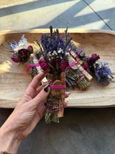 Load image into Gallery viewer, Tiger Eye, Palo Santo, Sage, Rosemary and Lavender Smudge Stick
