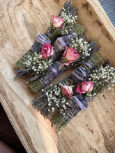 Load image into Gallery viewer, Amethyst, Palo Santo and Lavender Smudge Stick
