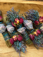 Load image into Gallery viewer, Sodalite, Rosemary and Lavender Smudge Stick
