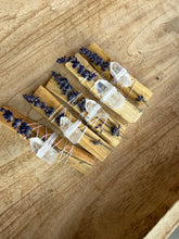Load image into Gallery viewer, Palo Santo and Lavender Smudge Cleansing Meditation Stick

