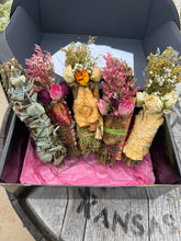Load image into Gallery viewer, Smudge Stick With Flowers, Home Cleansing, Calming Gifts Women, Witchy Accessories, Meditation Altar, FRUIT Smudge Sticks
