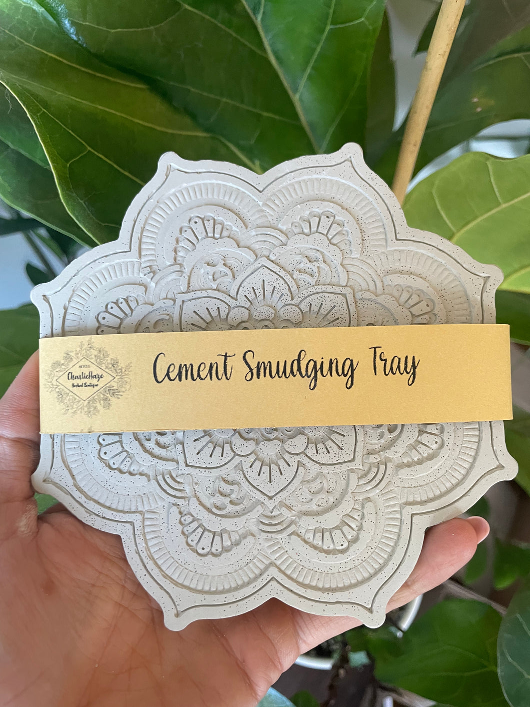 Cement Smudging Tray for your Altar Space