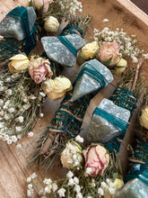 Load image into Gallery viewer, Aventurine, Rosemary and Mint Smudge Stick image 5
