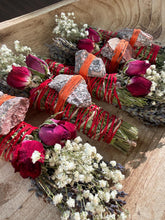 Load image into Gallery viewer, Leopard Skin Jasper, sage, rosemary and lavender smudge stick photo 2
