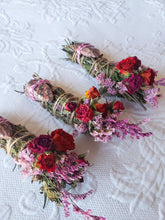 Load image into Gallery viewer, Leopard Skin Jasper, sage, rosemary and lavender smudge stick photo 15

