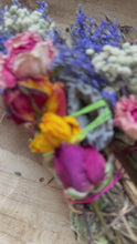 Load and play video in Gallery viewer, Geode, Sage, Lavender, Palo Santo and Rosemary Smudge Stick
