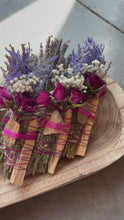 Load and play video in Gallery viewer, Tiger Eye, Palo Santo, Sage, Rosemary and Lavender Smudge Stick
