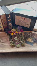 Load and play video in Gallery viewer, Ash + Scale Dragon Rider Smudge Stick Gift Set with Handmade Companion Booklets
