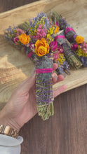 Load and play video in Gallery viewer, Black Onyx, Sage, Rosemary and Lavender Smudge Stick
