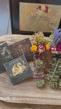 Load and play video in Gallery viewer, Ash + Scale Dragon Rider Smudge Stick Gift Set with Handmade Companion Booklets
