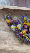 Load and play video in Gallery viewer, Amazonite, Sage, Rosemary and Lavender Smudge Stick
