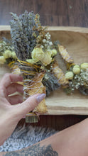 Load and play video in Gallery viewer, Pineapple Smudge Stick With Flowers, Home Cleansing, Calming Gifts Women, Lavender Smudge Stick, Witchy Accessories, Meditation Altar
