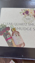 Load and play video in Gallery viewer, Quartz Crystal Smudge Stick and Cleansing Spray Gift Set
