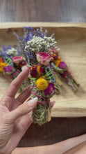 Load and play video in Gallery viewer, Geode, Sage, Lavender, Palo Santo and Rosemary Smudge Stick
