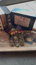 Load and play video in Gallery viewer, Ash + Scale Dragon Rider Smudge Stick Gift Set with Handmade Companion Booklets
