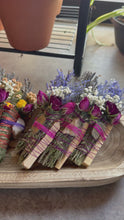 Load and play video in Gallery viewer, Sunstone Smudge Stick, Cedar and Lavender Smoke Cleansing Wand, Alternative to Sage
