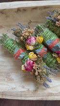 Load and play video in Gallery viewer, Crocodile Jasper, Cedar and Lavender Smudge Stick
