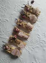 Load image into Gallery viewer, Rose Quartz Palo Santo Smudge stick
