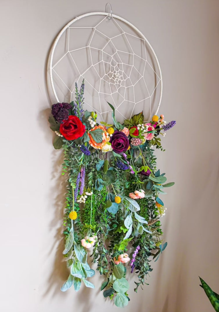 Floral Dream Catcher MADE TO ORDER