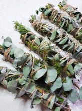 Load image into Gallery viewer, Eucalyptus, Mint, Rosemary, Sage Smudge Stick
