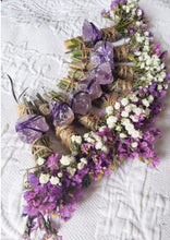 Load image into Gallery viewer, Amethyst, Lavender and Palo Santo Smudge stick
