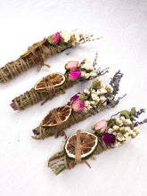 Load image into Gallery viewer, Lavender, Mint, Lime Spring Smudge Stick
