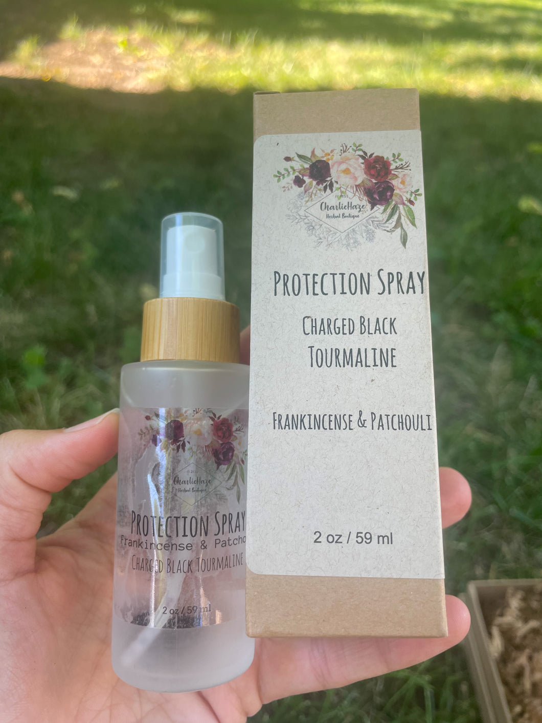 Protection Spray with Infused Black Tourmaline 4oz