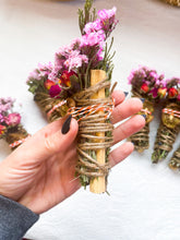 Load image into Gallery viewer, Kiwi, Mint, Palo Santo and Cedar Spring Smudge Stick
